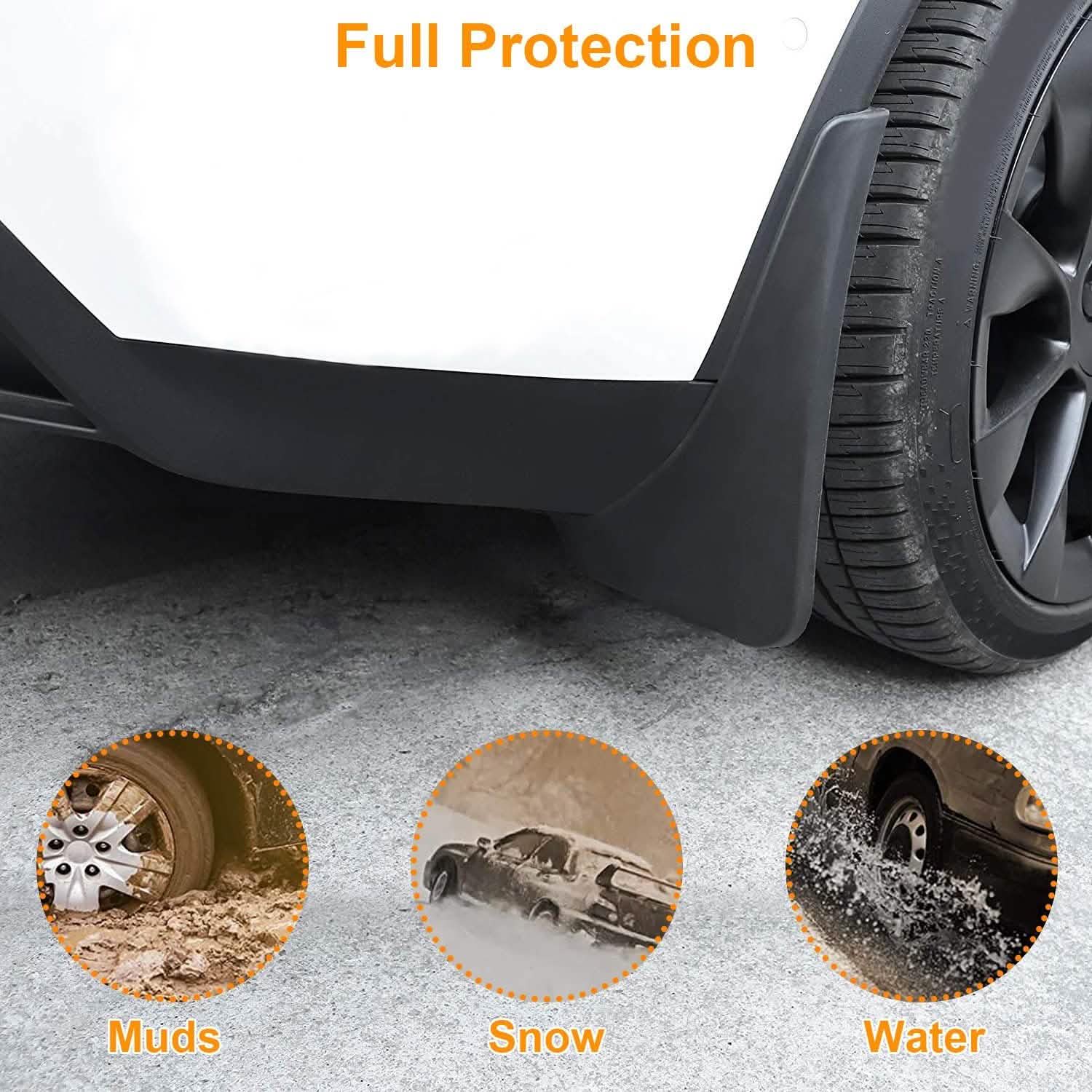 4-Piece: Universal Fit Car Mudguard Flaps