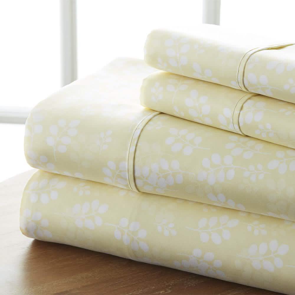 4-Piece: Wheatfield Patterned Sheet Set