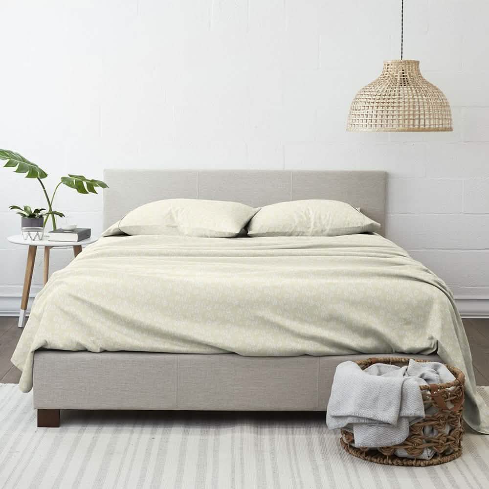 4-Piece: Wheatfield Patterned Sheet Set