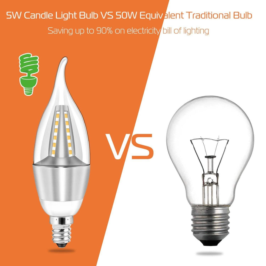 4-Pieces: 5W E12 Candelaria Bulbs