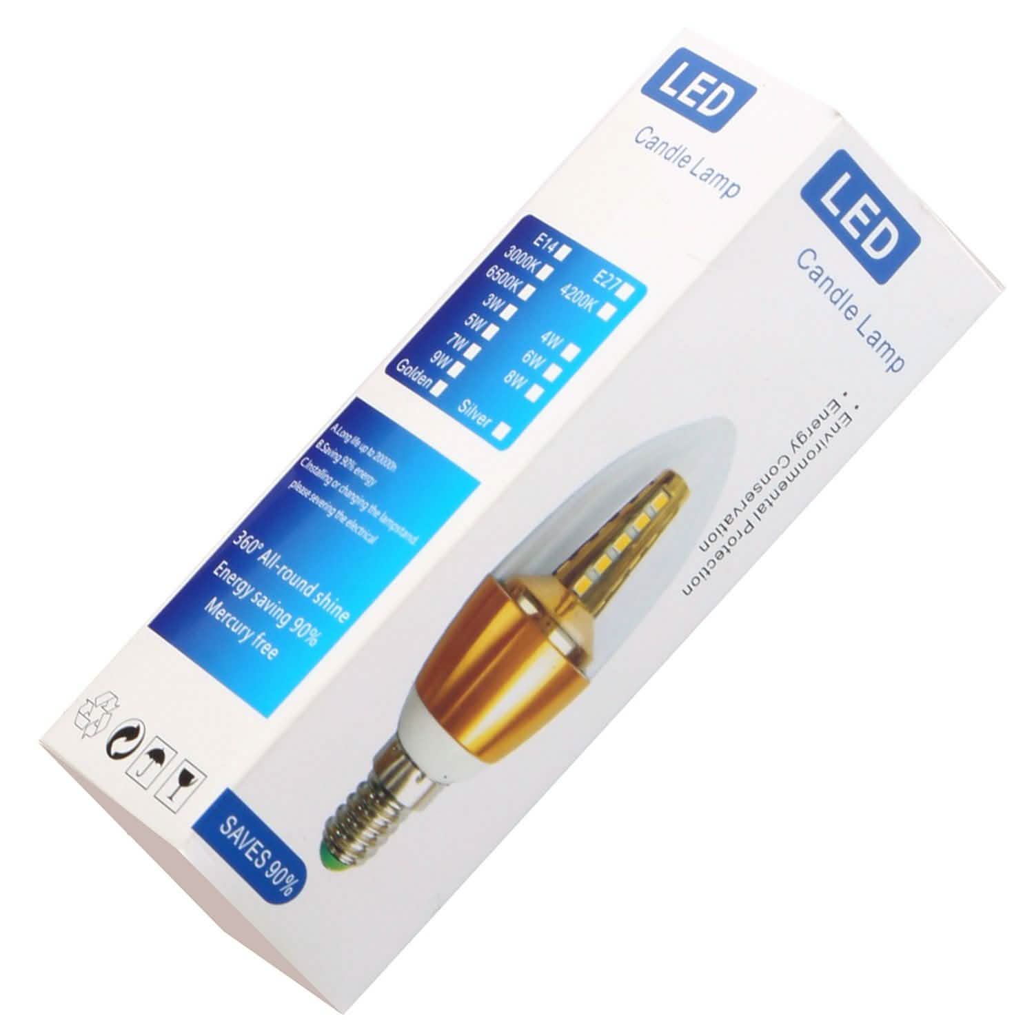 4-Pieces: 5W E12 Candelaria Bulbs
