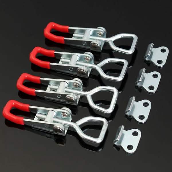 4-Pieces: Adjustable Cabinet Boxes Lever Handle Clamp