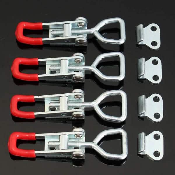 4-Pieces: Adjustable Cabinet Boxes Lever Handle Clamp