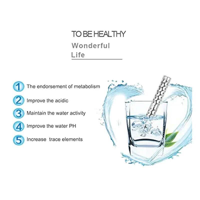 4-Pieces: Portable Alkaline Water Ionizer Stick Hydrogen Mineral Purifier PH Lo V2E4