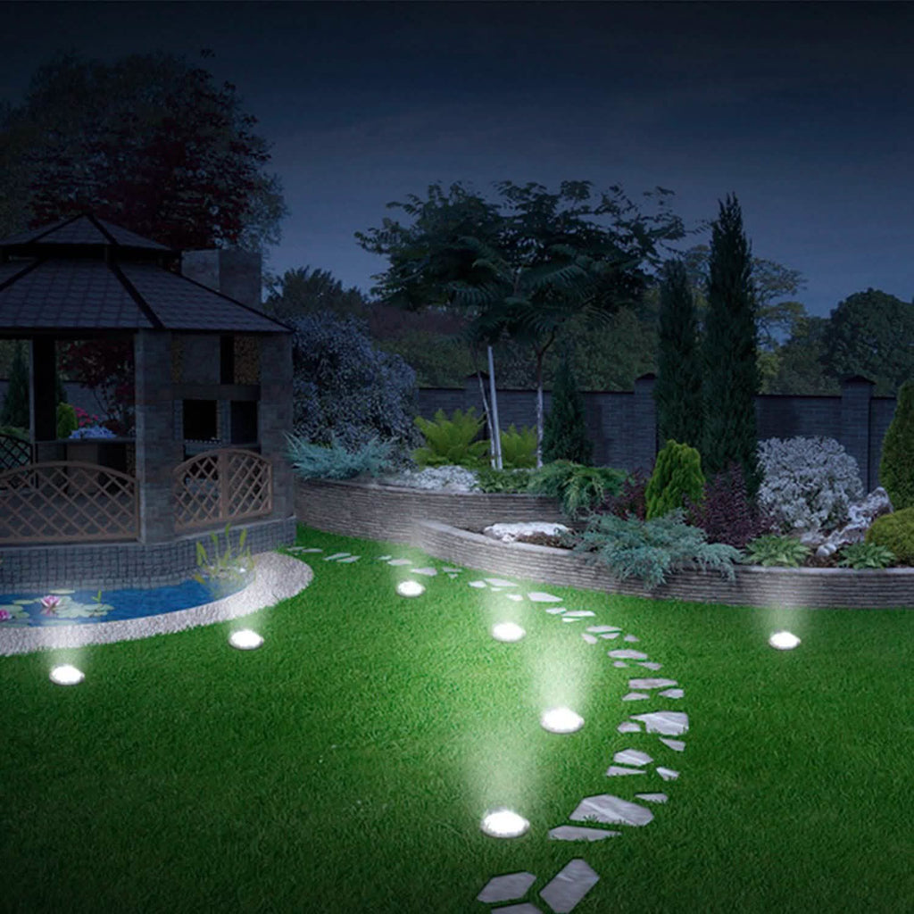 4-Pieces: Solar Powered Ground Light