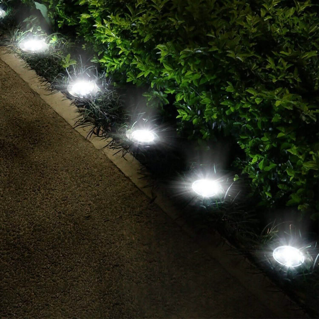 4-Pieces: Solar Powered Ground Light
