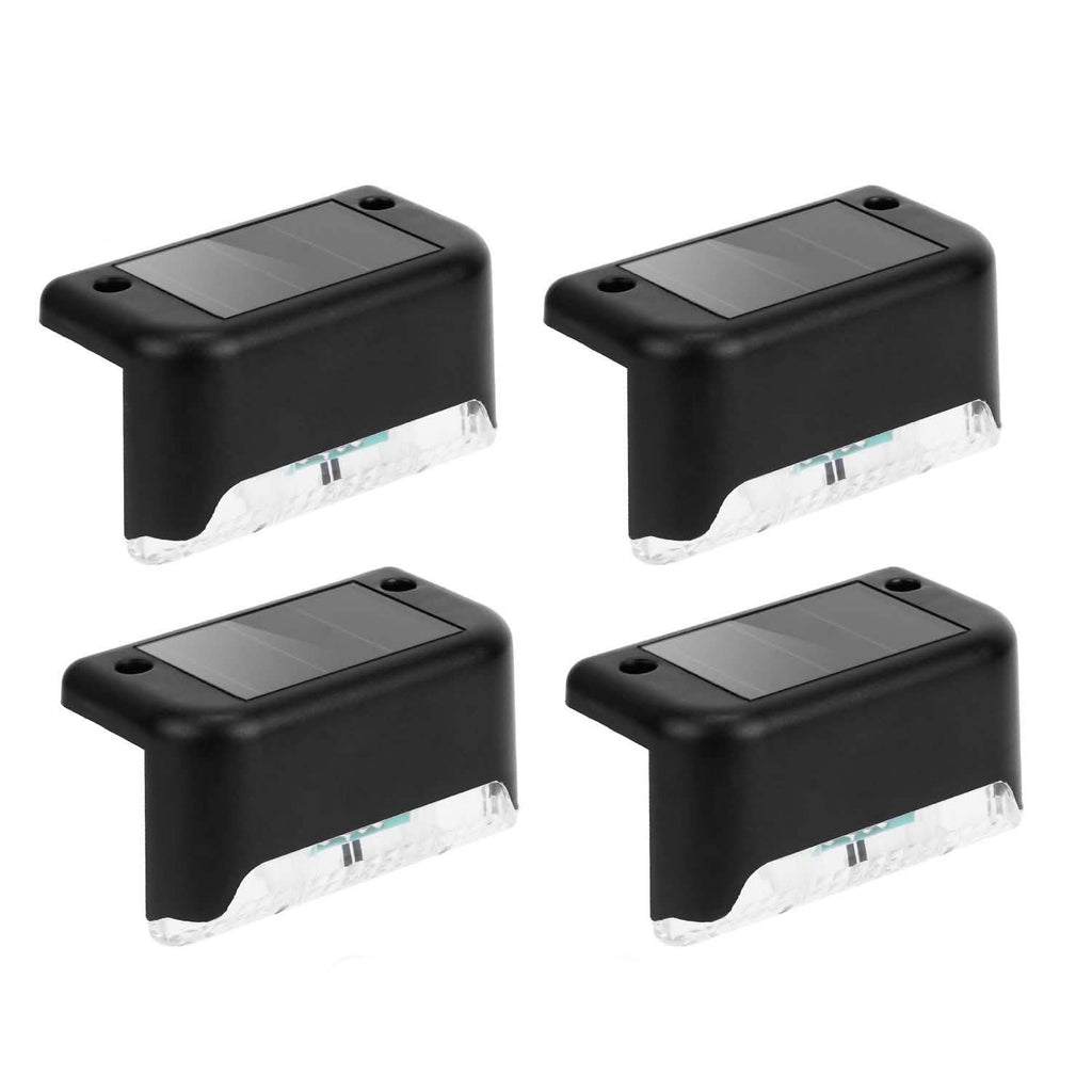 4-Pieces: Solar Powered LED Step Lights