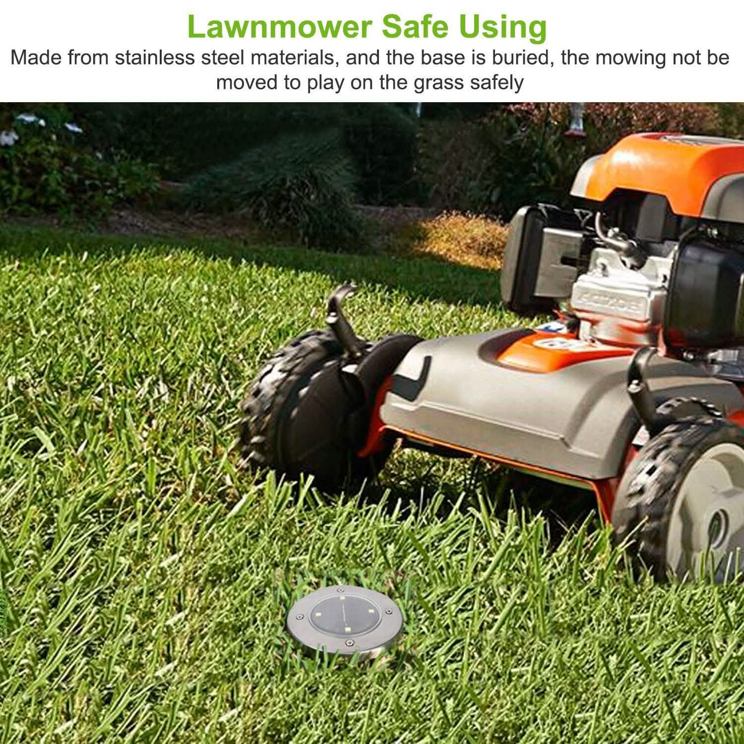 4-Pieces: Solar Waterproof Ground Light