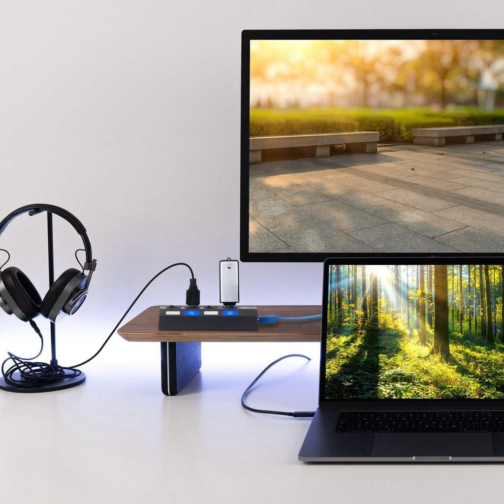4 Port USB 3.0 Hub High Speed Adapter