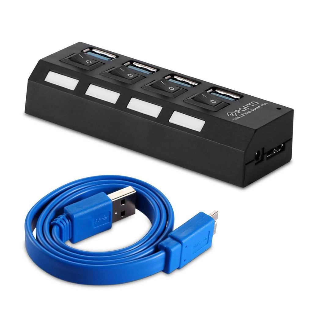 4 Port USB 3.0 Hub High Speed Adapter