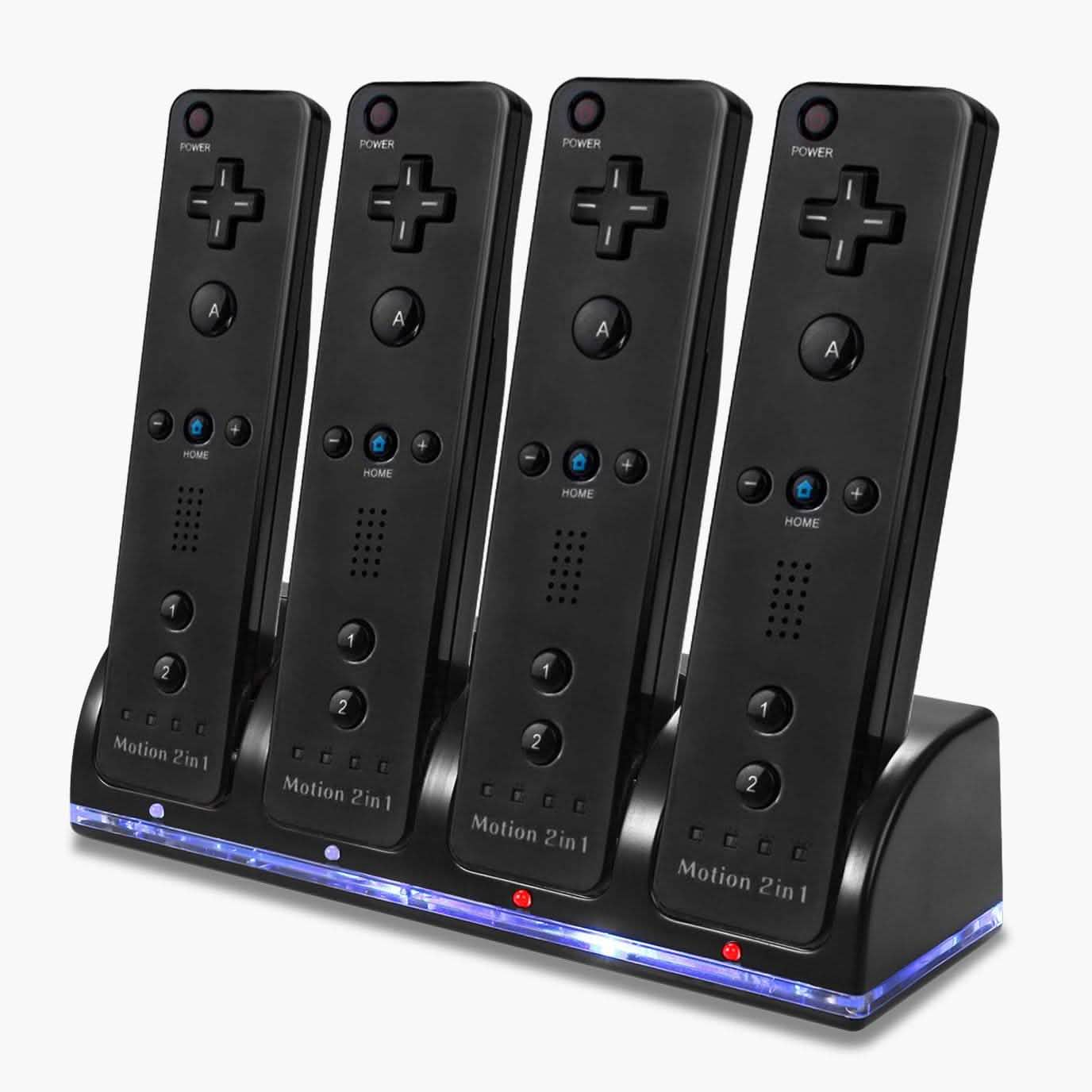 4 Remotes Charging Dock