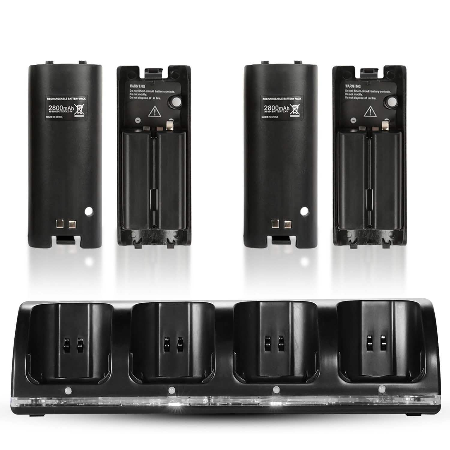4 Remotes Charging Dock