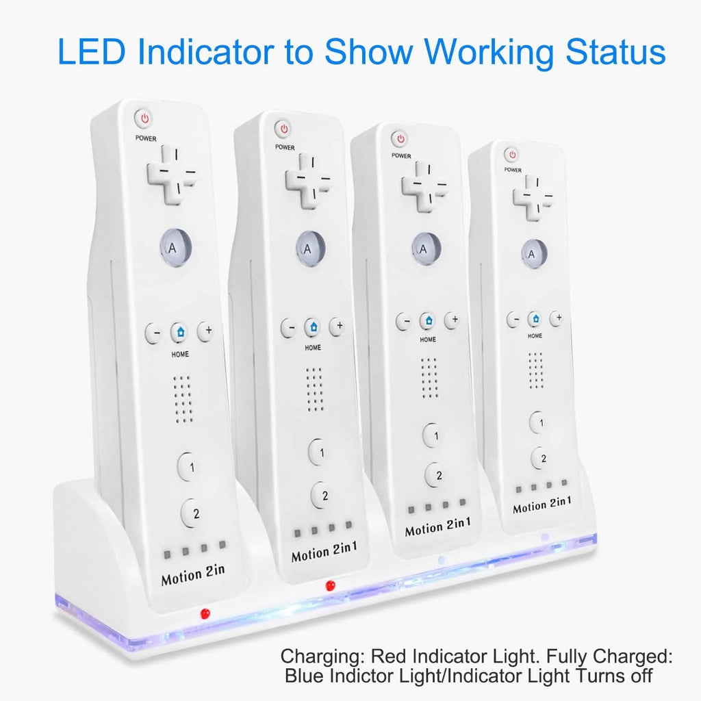 4 Remotes Charging Dock
