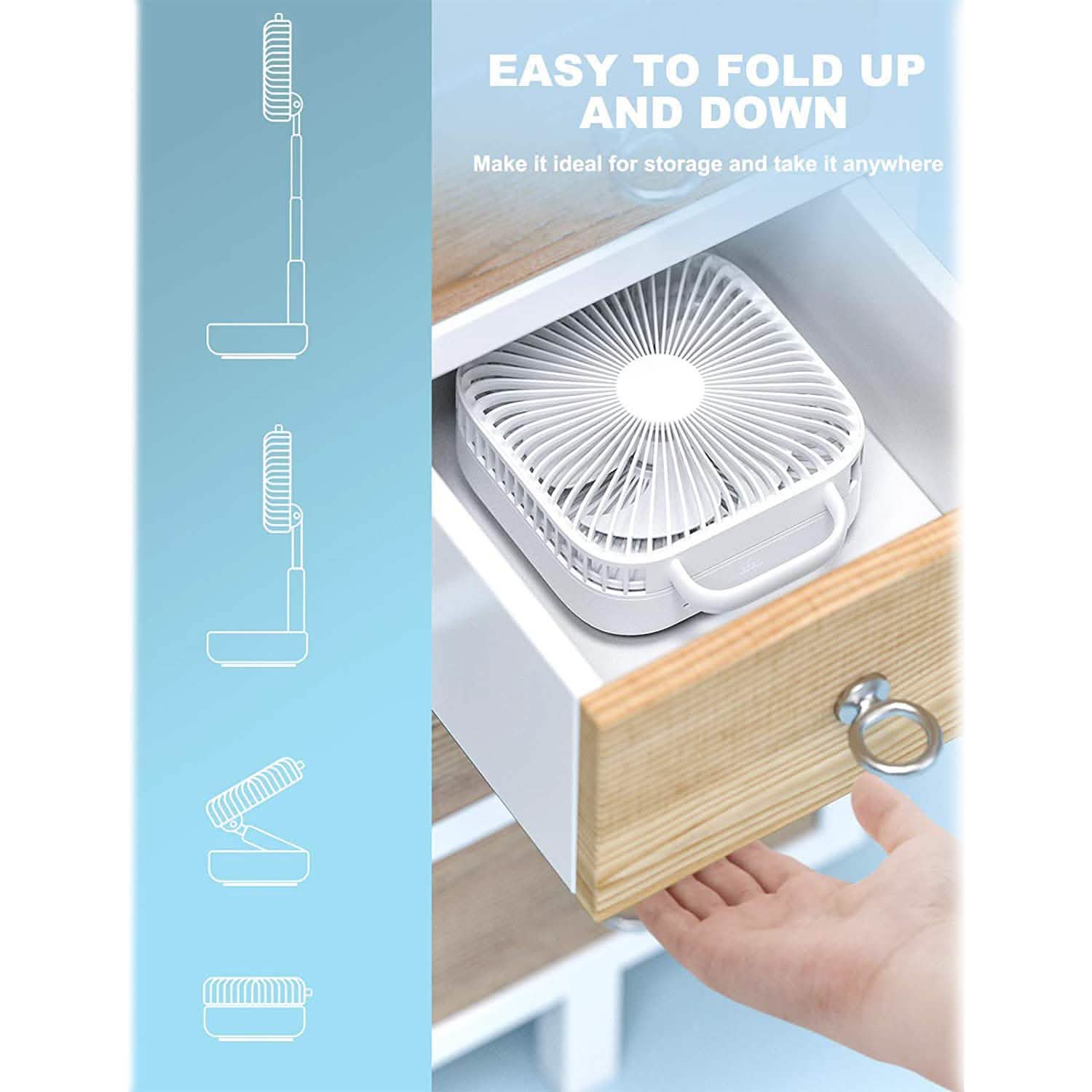 4 Speeds Portable Foldaway Fan