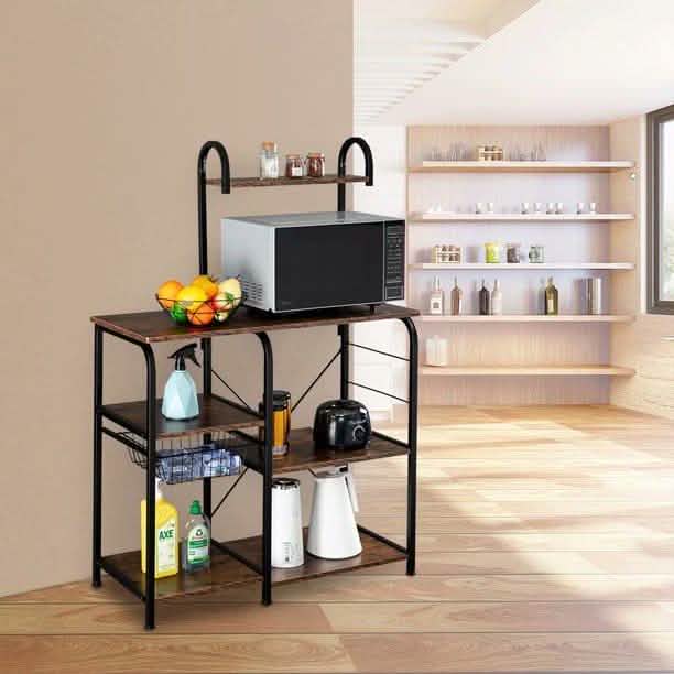 4-Tier 3-Tier Shelf Vintage Kitchen Baker's Rack Utility Storage Shelf