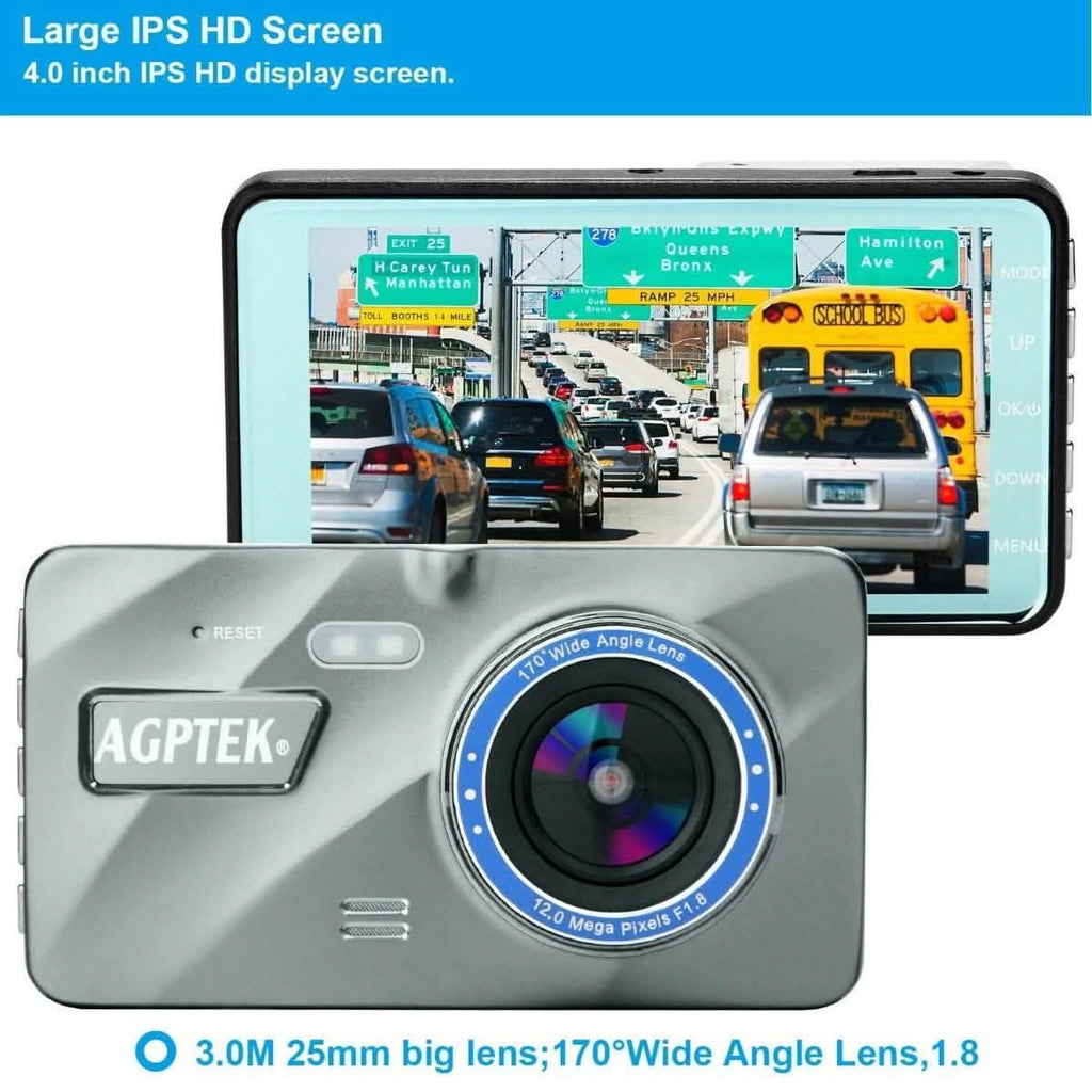 4" Vehicle 1080P Car Dashboard DVR Camera Video Recorder G-Sensor Dash Cam