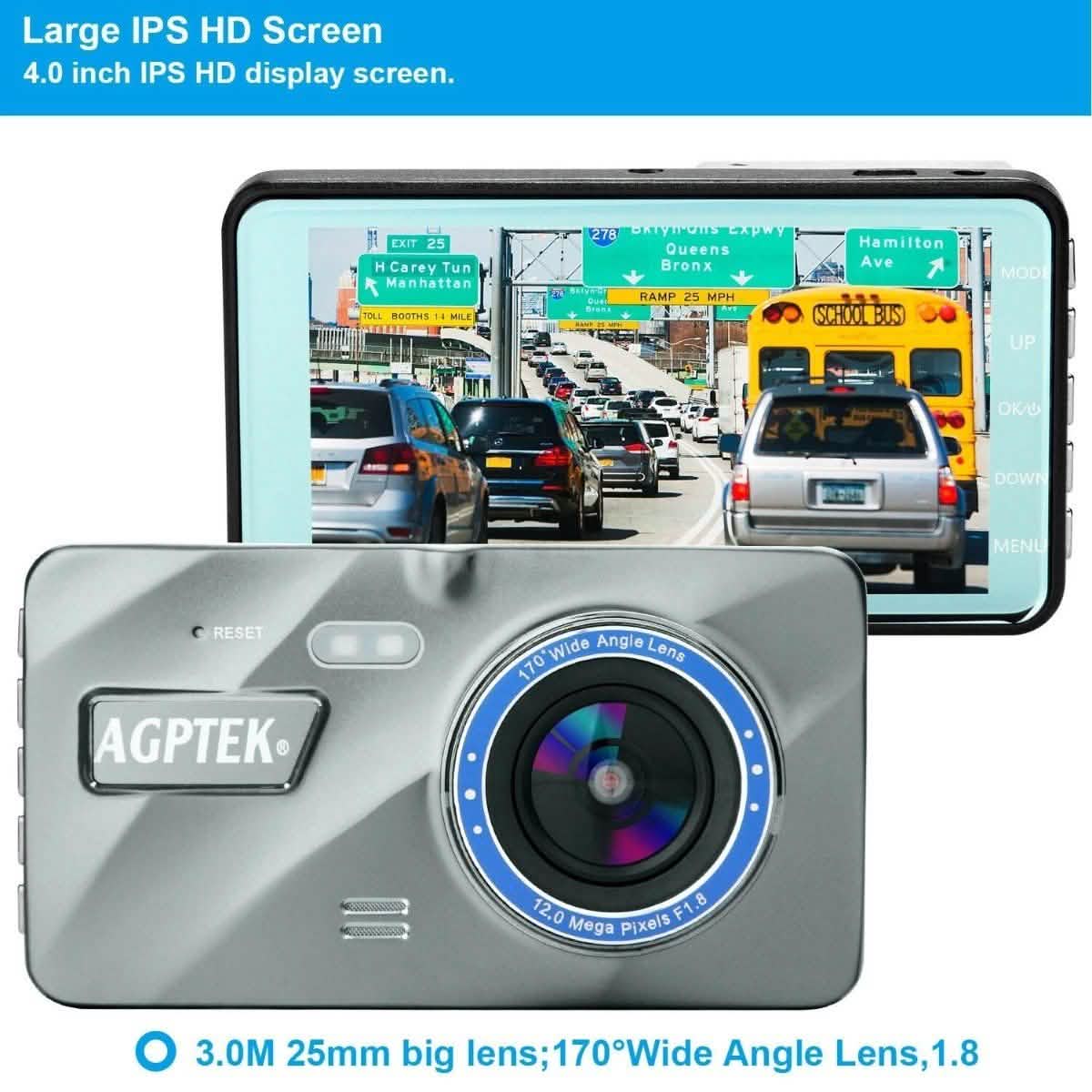 4" Vehicle 1080P Car Dashboard DVR Camera Video Recorder G-Sensor Dash Cam