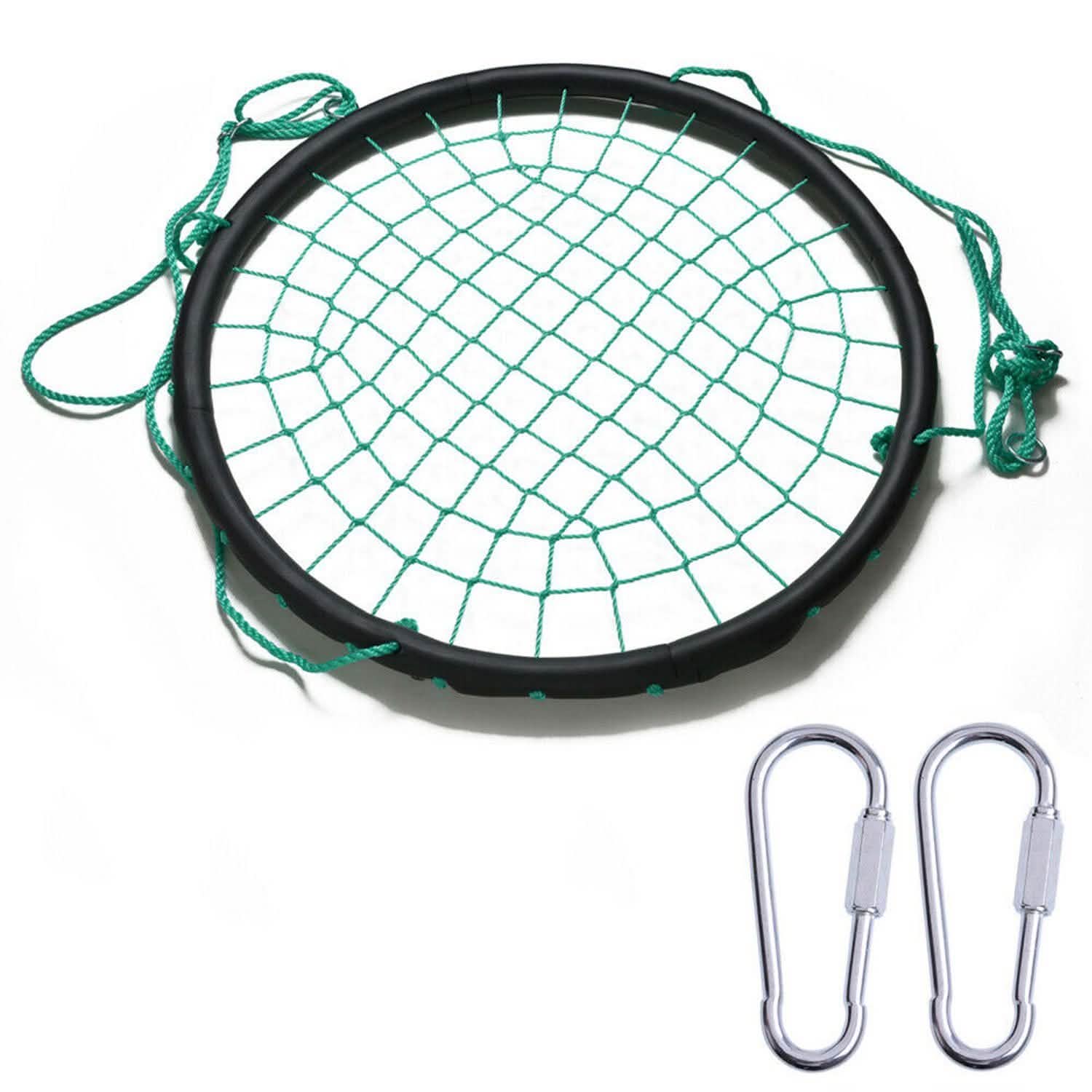 40" Disc Swings Seat Flying Saucer Tree Rope Web Net