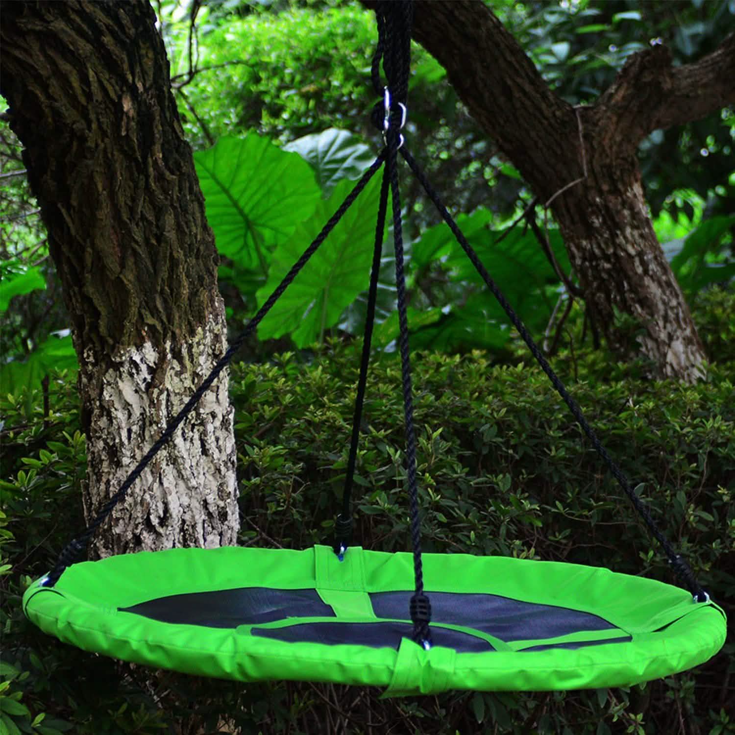 40" Flying Saucer Tree Swing Chair Kids Round Hanging Rope Seat