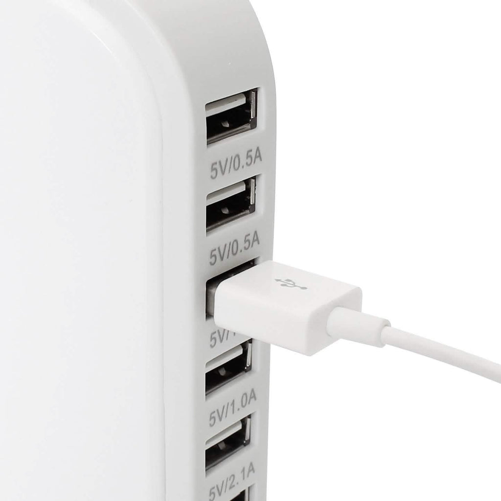 40-Watt 6-Port USB Charging Station for Smart Phones and Tablets