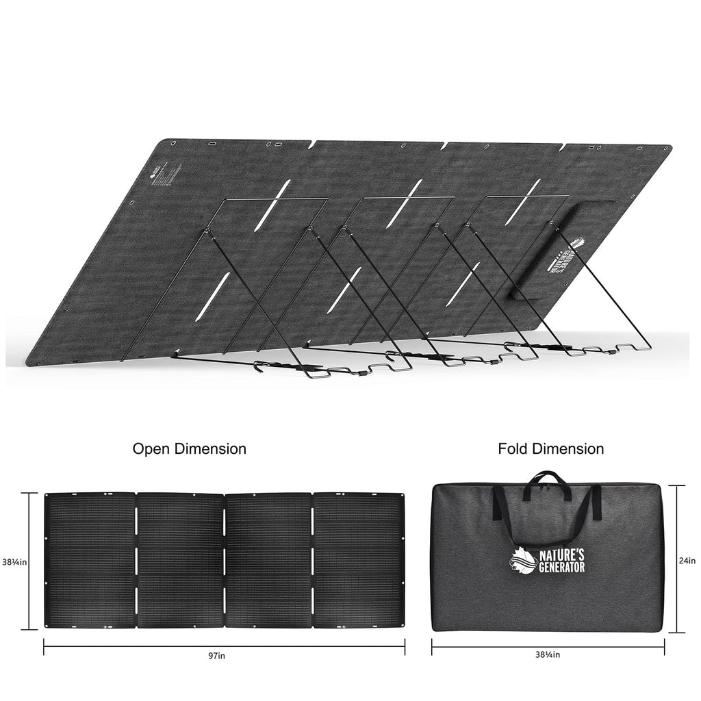 Nature's Generator Lithium 6000 with Solar Panel