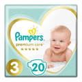 Pampers Premium Care Diapers Size 3 (20 ct)