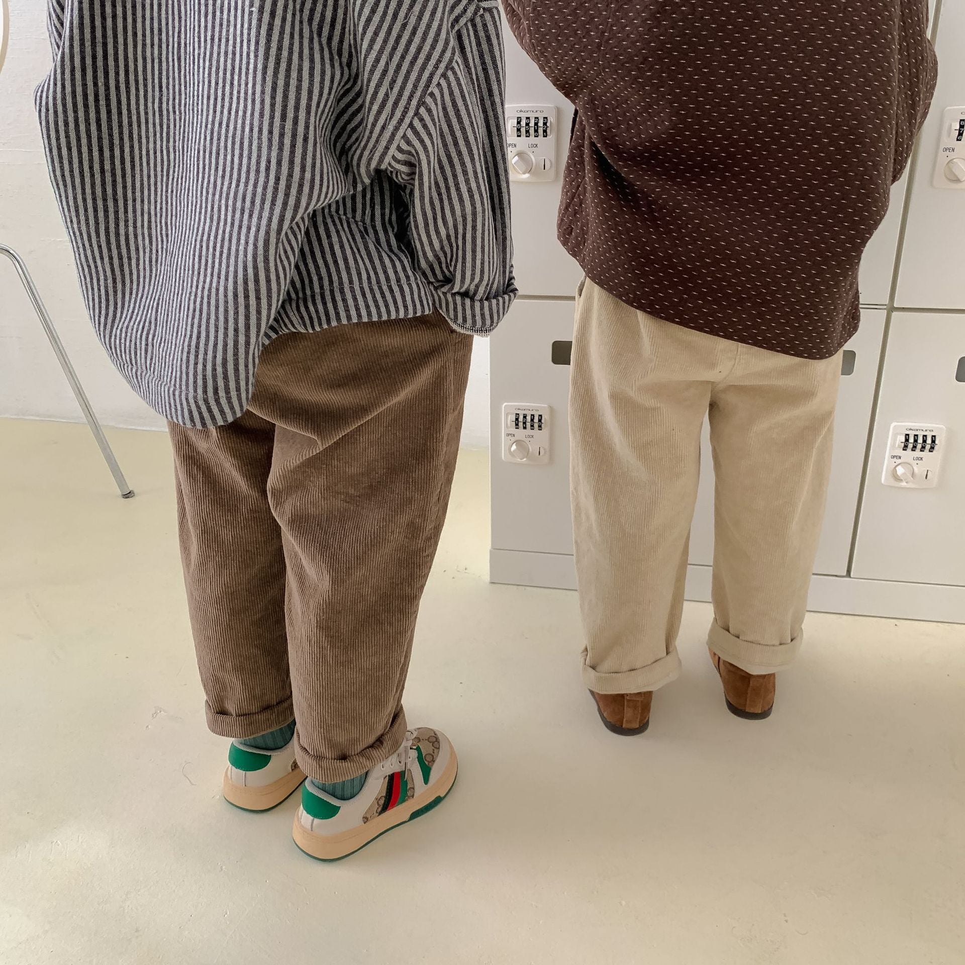 Children's Fashionable Elastic Corduroy Pants