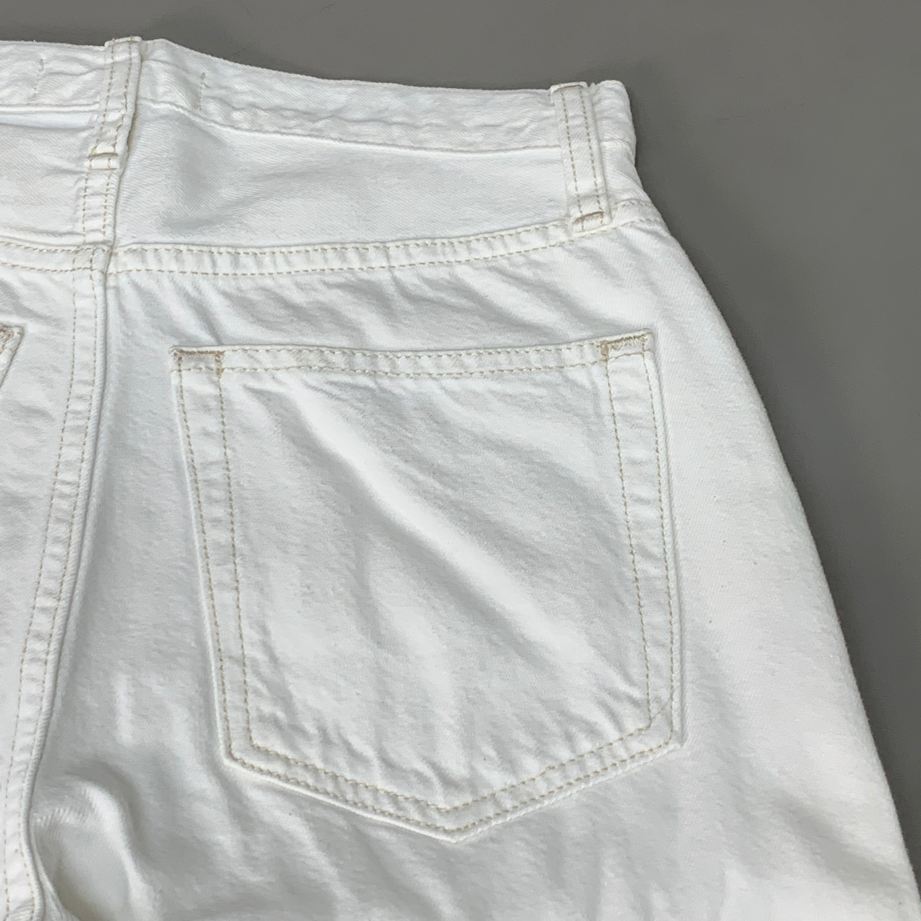 ETICA Tyler High Waist Straight Leg Ankle jeans Vintage White Size 27 EW180114A