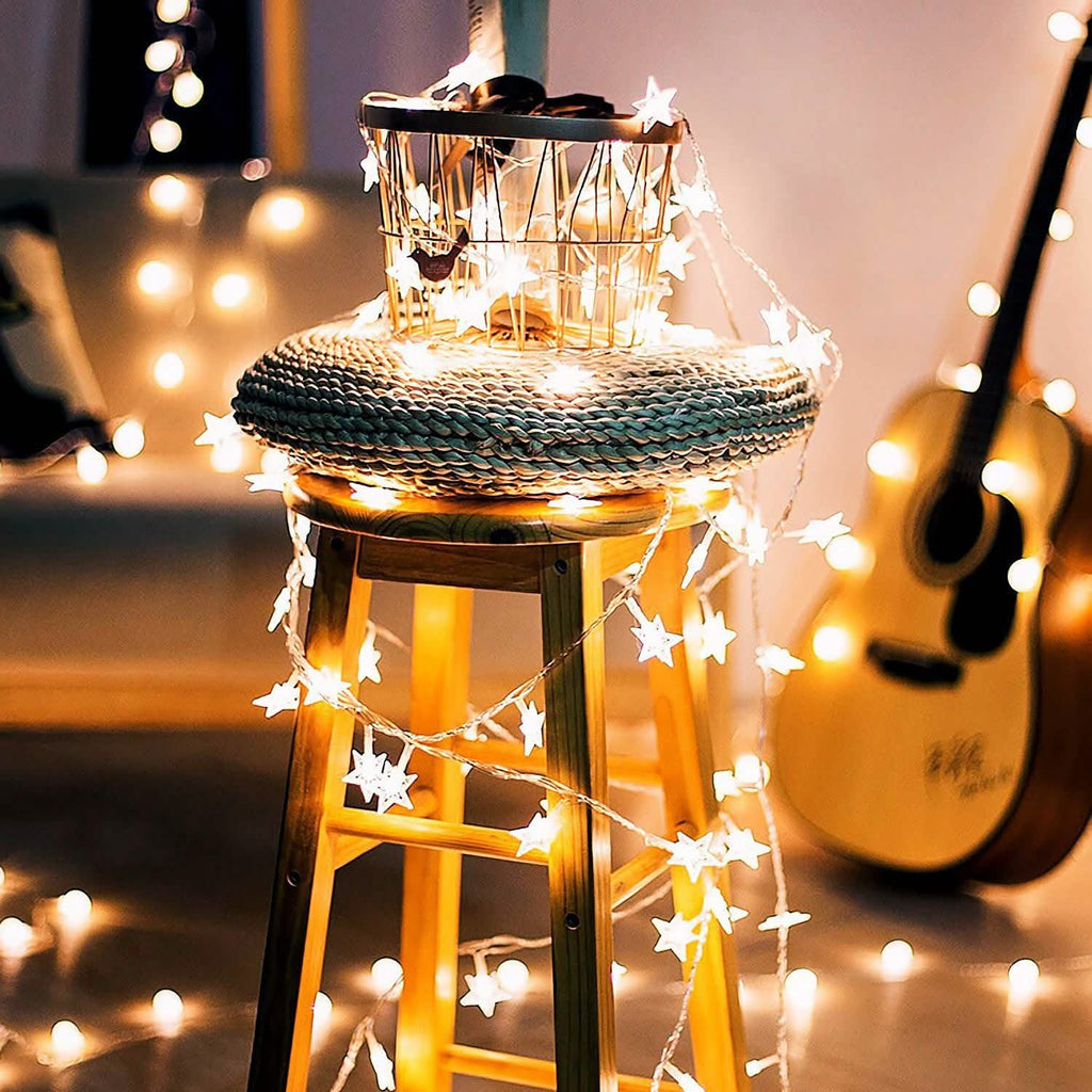 40-LED 13.12FT Star Fairy Lights