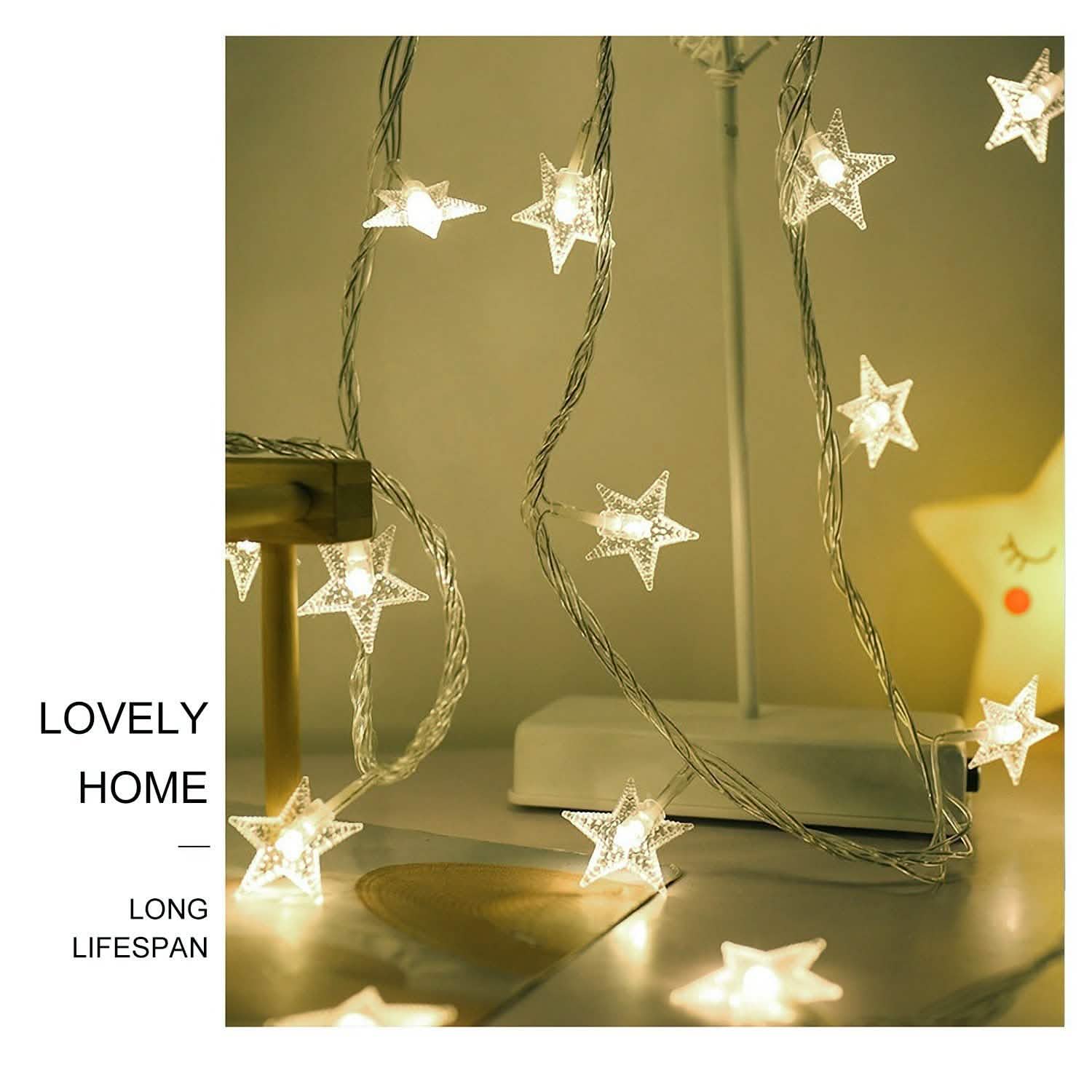 40-LED 13.12FT Star Fairy Lights