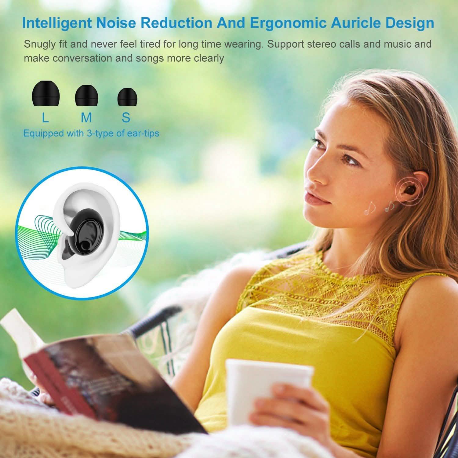 4.1 Magnetic Single Charging Earbuds