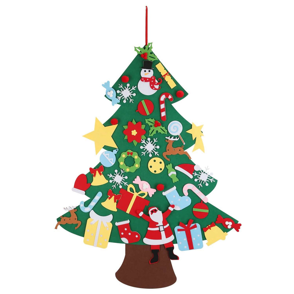 41-Piece: DIY Felt Christmas Tree Detachable Ornaments for Kids