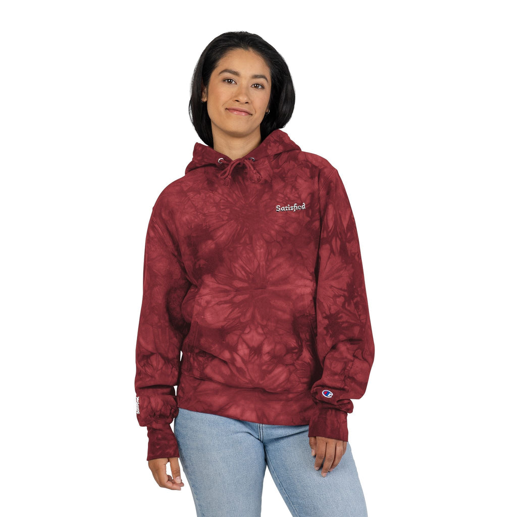 Tie-Dye Champion Hoodie - Cozy and Stylish Unisex Embroidered Sweater