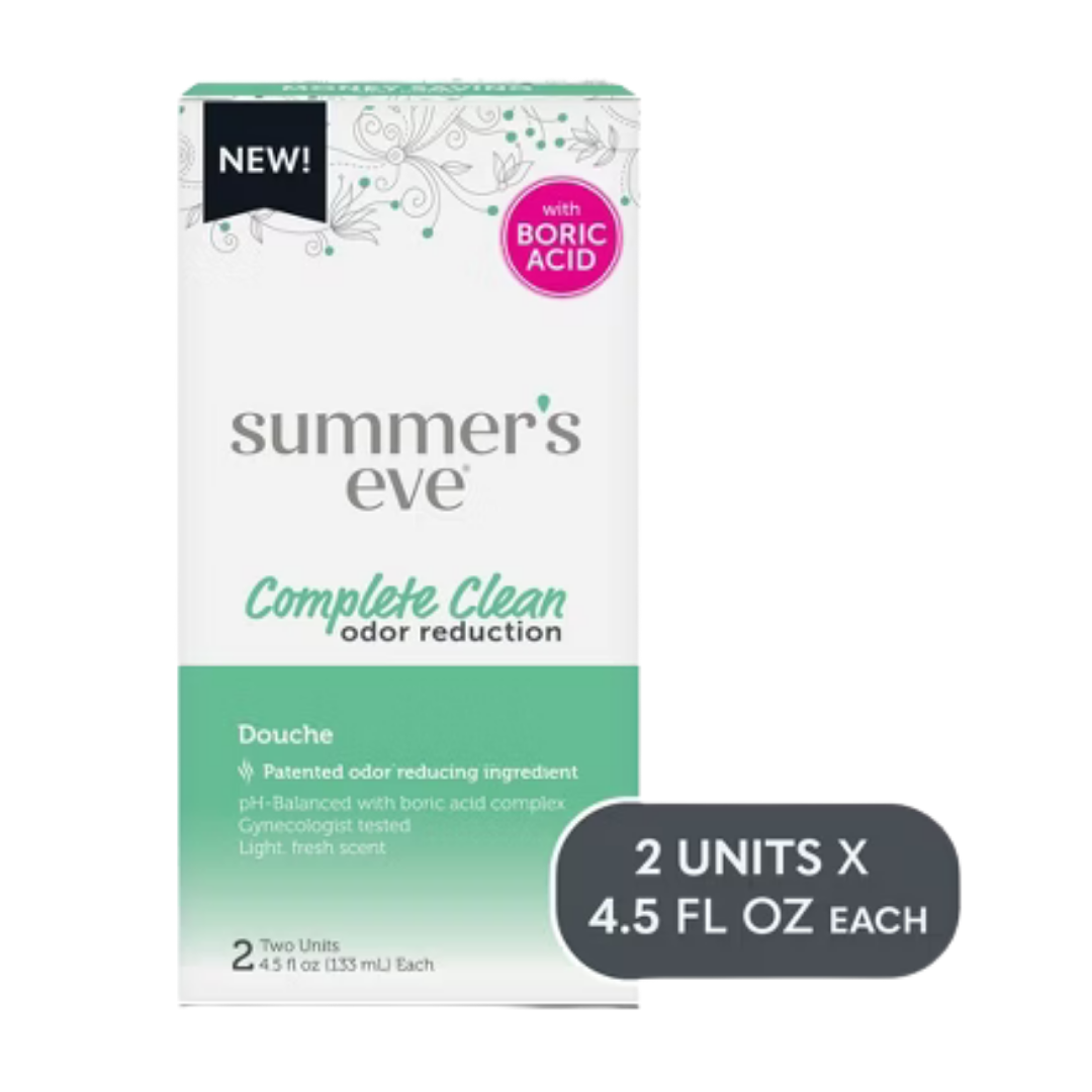 Summer's Eve Complete Clean Odor Reduction Douche with Boric Acid (2 ct)