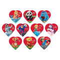 Celebrate with Chocolate Comic Character Valentine Heart Box (2oz)