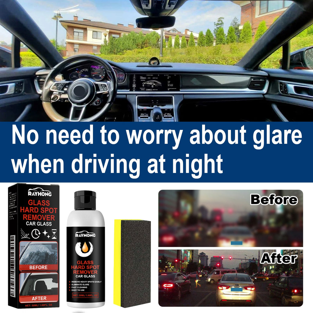 Glass Hard Spot Remover Car Glass, Glass Cleaning Decontamination Scratch Repair Polishing Cream