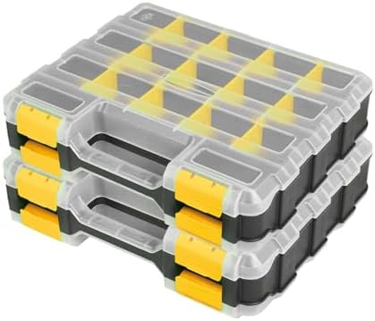 Double Side Tools Box Organizer with Removable Dividers