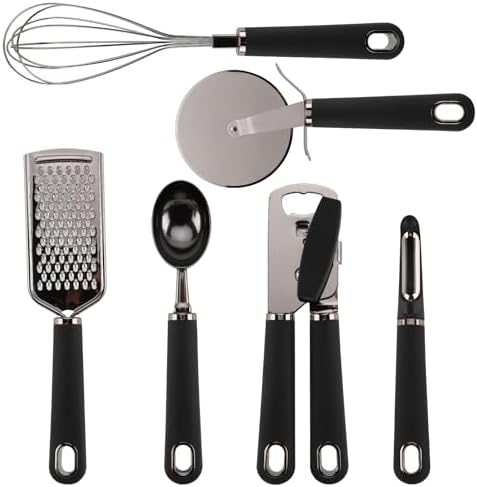 Country Kitchen 6 Pc Stainless Steel Gadget Set