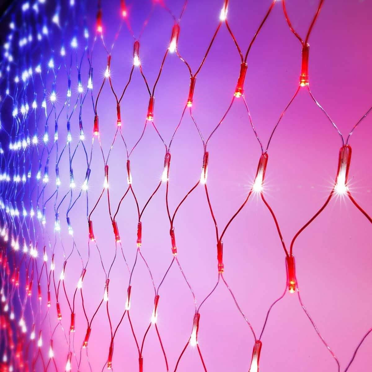 420 LED American Advanced Flag String Lights