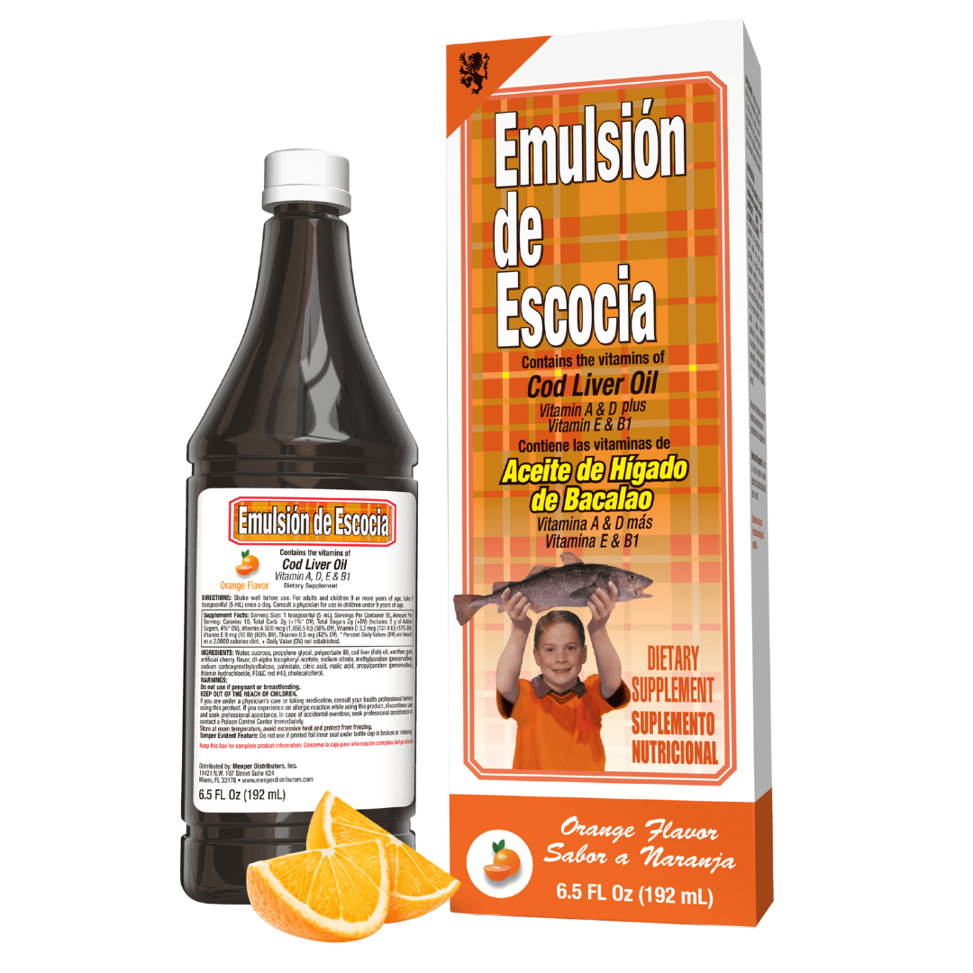 Emulsión de Scott Cod Liver Oil Orange Flavor (6.5oz)