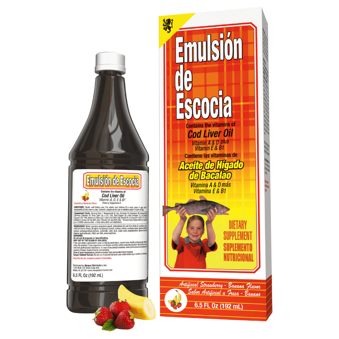 Emulsión de Scott Cod Liver Oil Strawberry Banana (6.5oz)