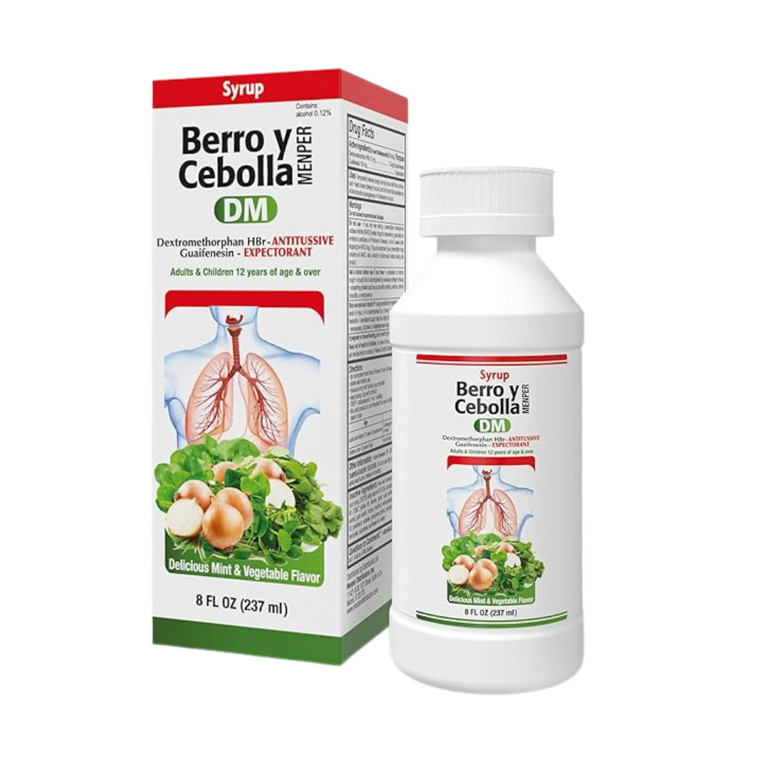 Menper Berro y Cebolla DM Multi-Symptom Cough Syrup (8oz)