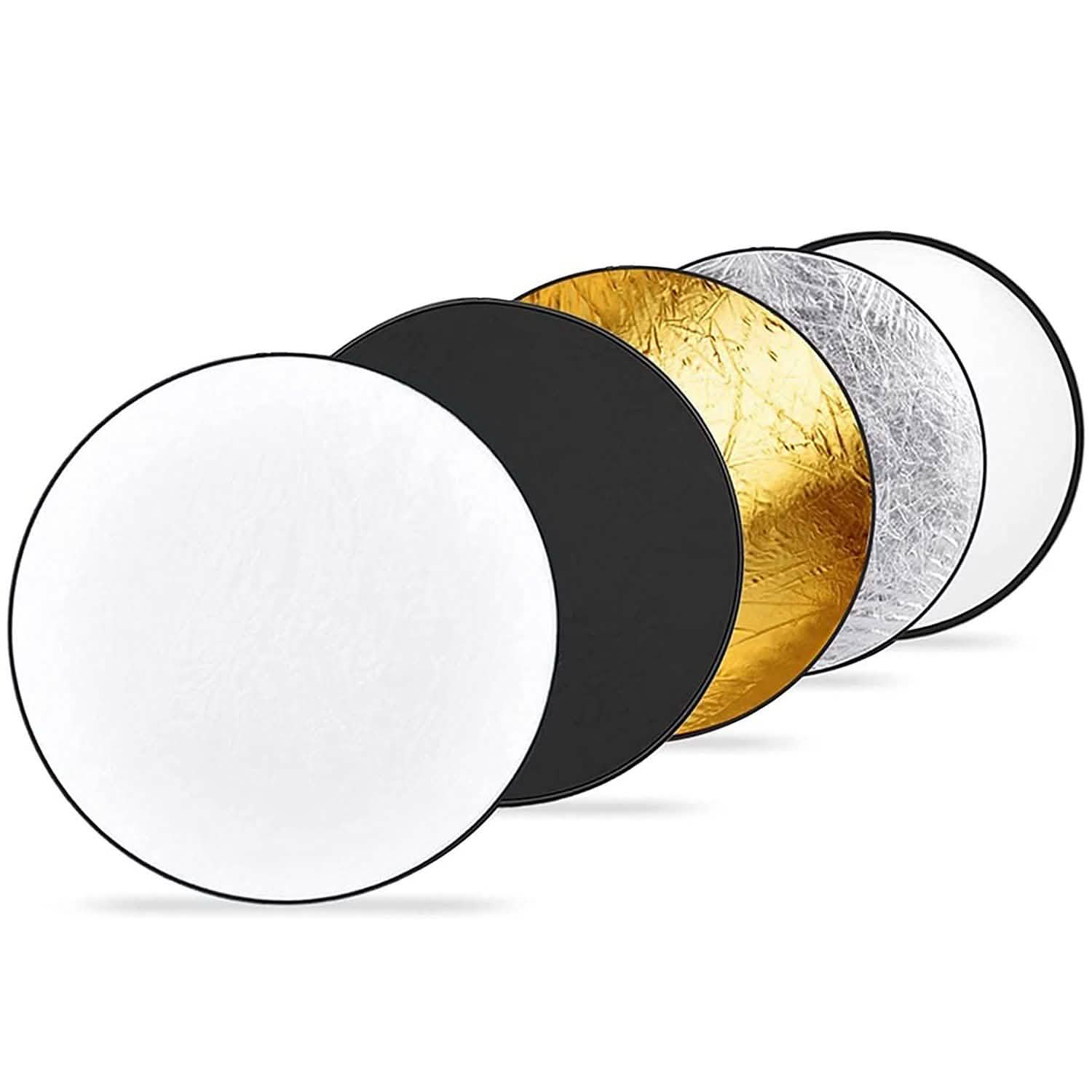 42.5" 5 In 1 Photography Round Light Collapsible Reflector