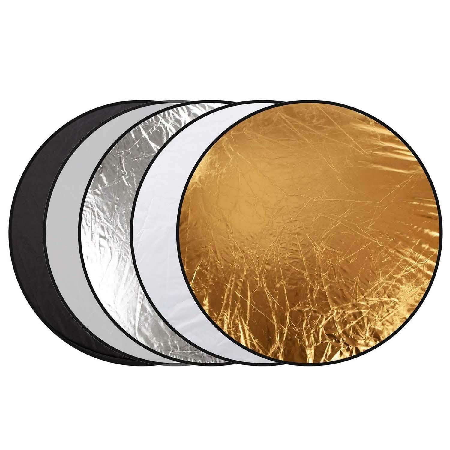 42.5" 5 In 1 Photography Round Light Collapsible Reflector