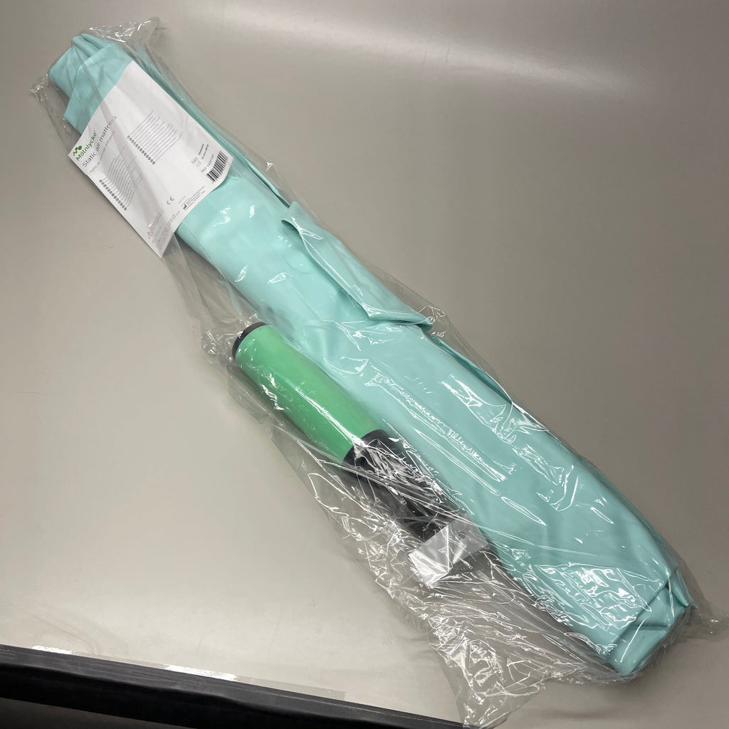 MOLNLYCKE Inflatable Static Air Mattress w/ Hand Pump Twin Teal 1400102