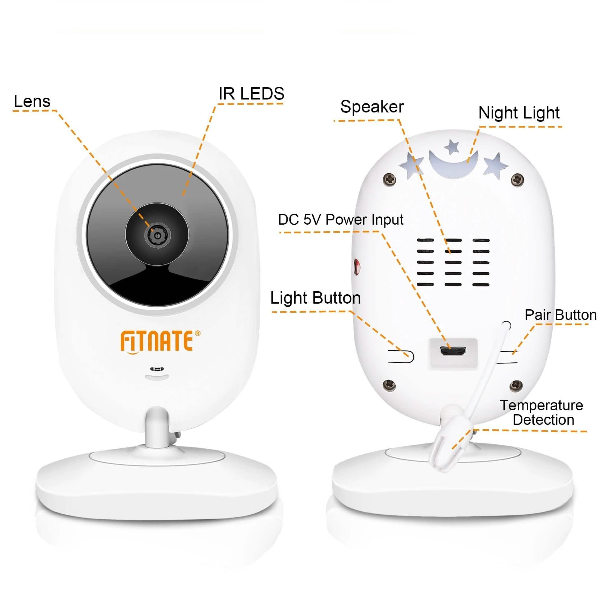 4.3" Baby Monitor 2.4Ghz Wireless Camera Video 2-Way Talk
