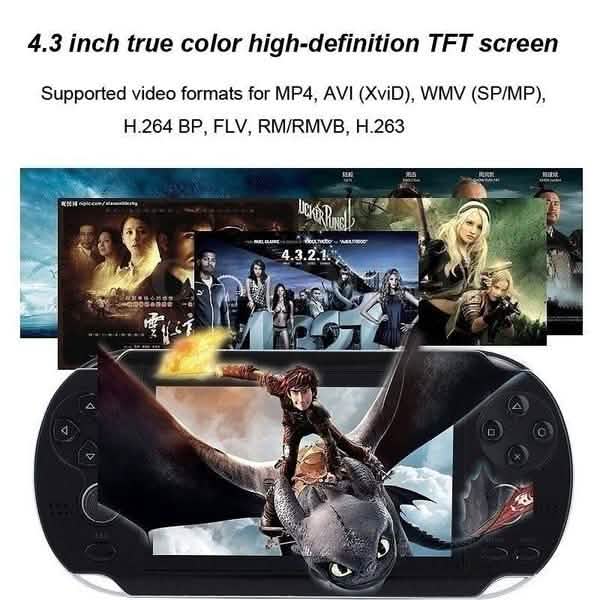 4.3 inch Game Console 3000 Games Built-in Video Camera Retro