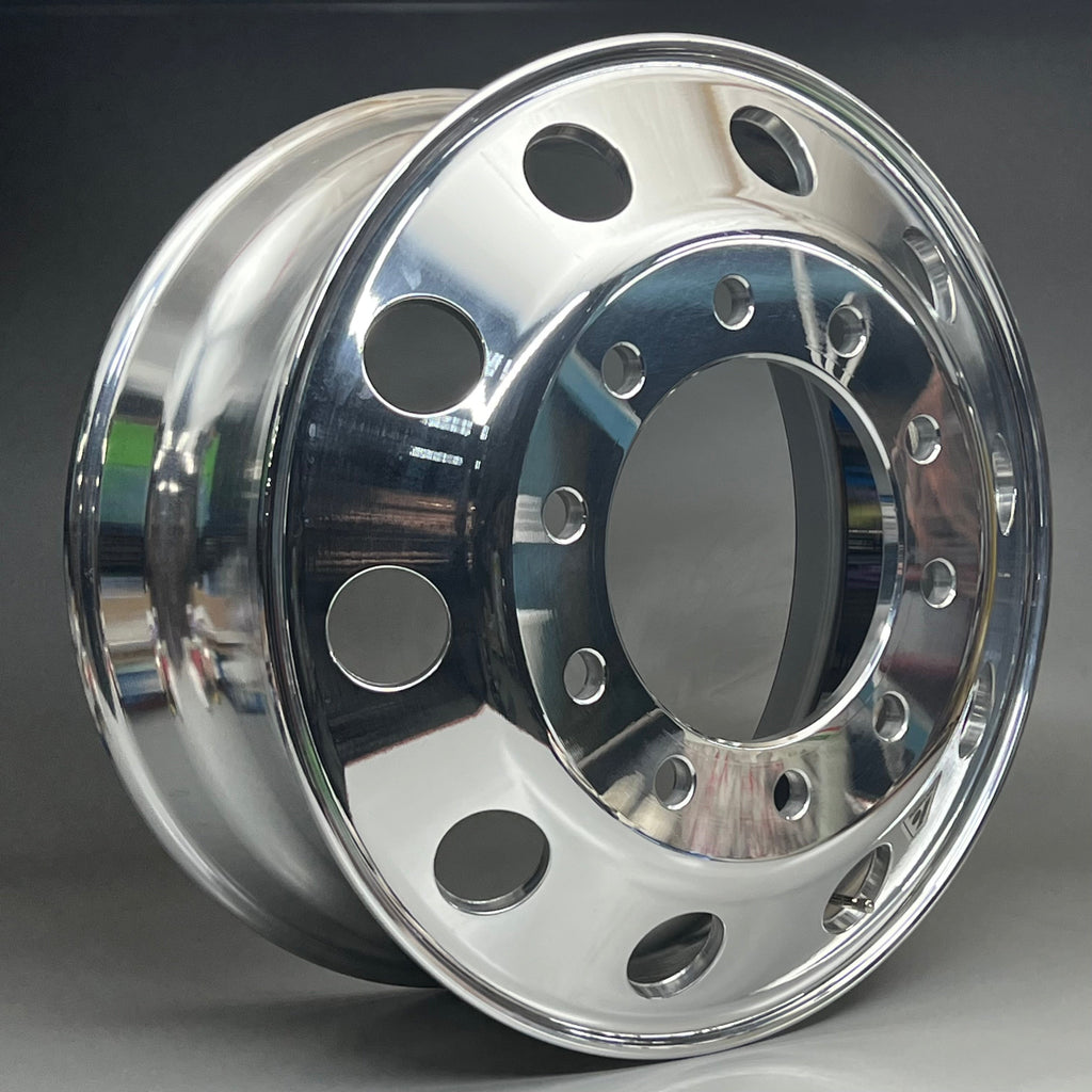 ACCURIDE Accu-Lite 22.5 x 8.25 Inch Aluminum Hub Pilot Wheel 10 Hole 43644 XP