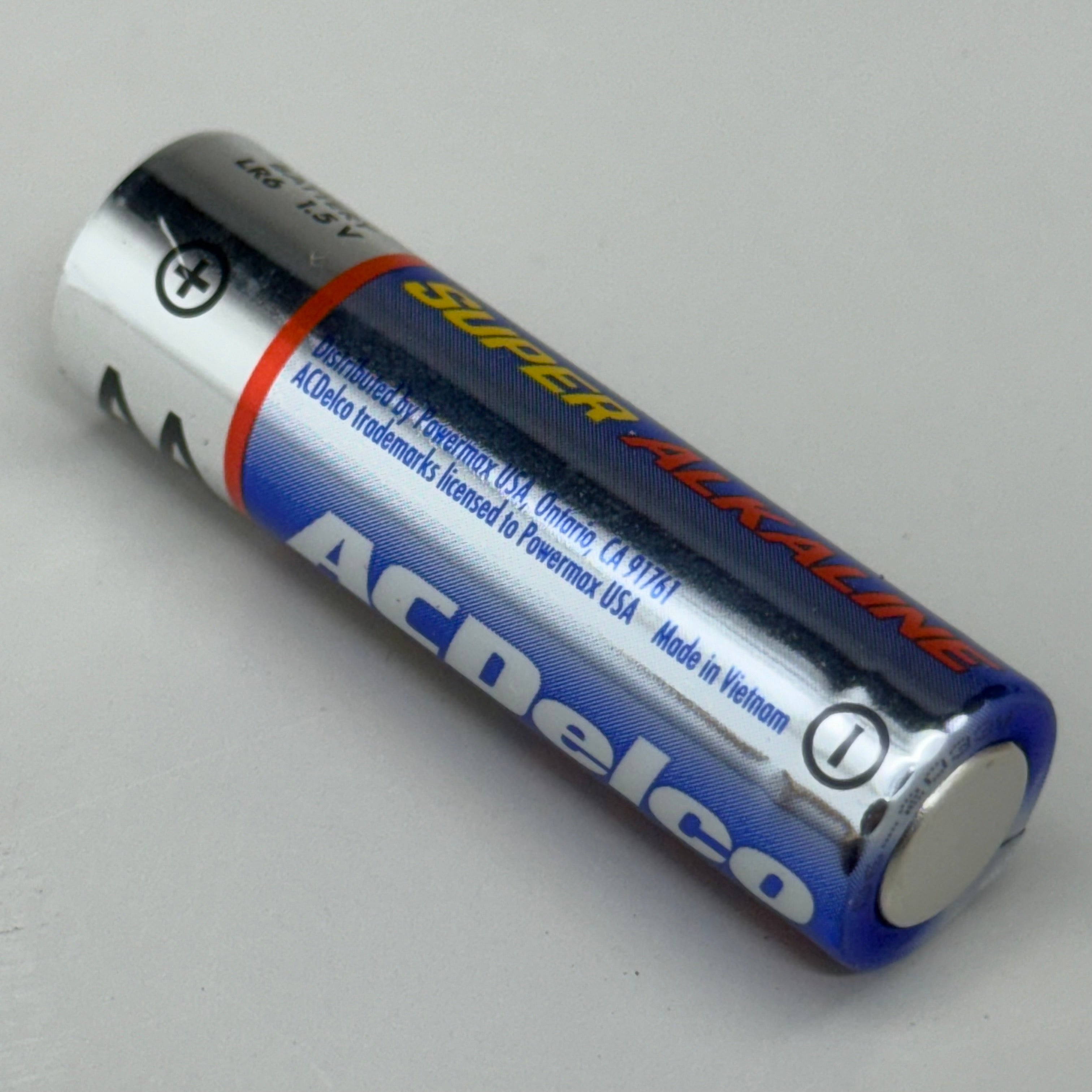 ACDELCO (5 PACK, 5 BATTERIES EACH) Alkaline Batteries AA 2”Lx1/2”W Gray/Blue