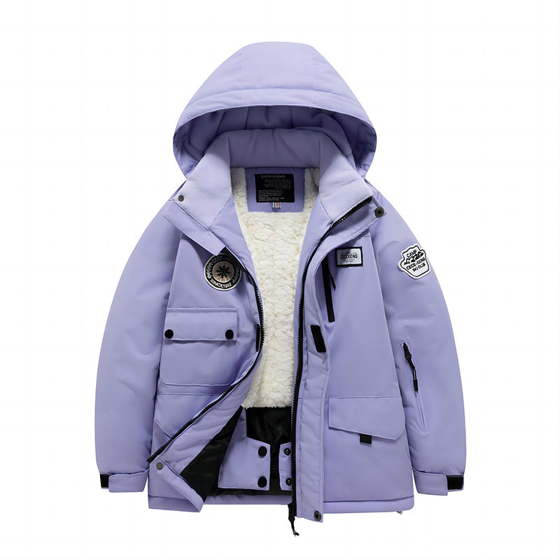 Childrens Outdoor Ski Suit Thickened Waterproof And Windproof